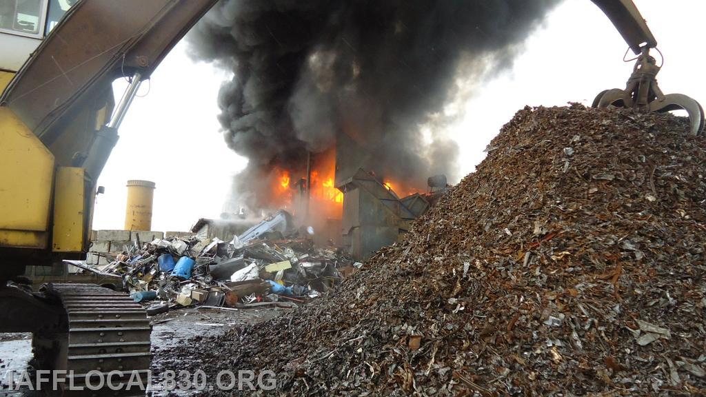 3/28/2012 Car Shredder Fire 40 Meadow Street, LaJoie's Scrap Metal