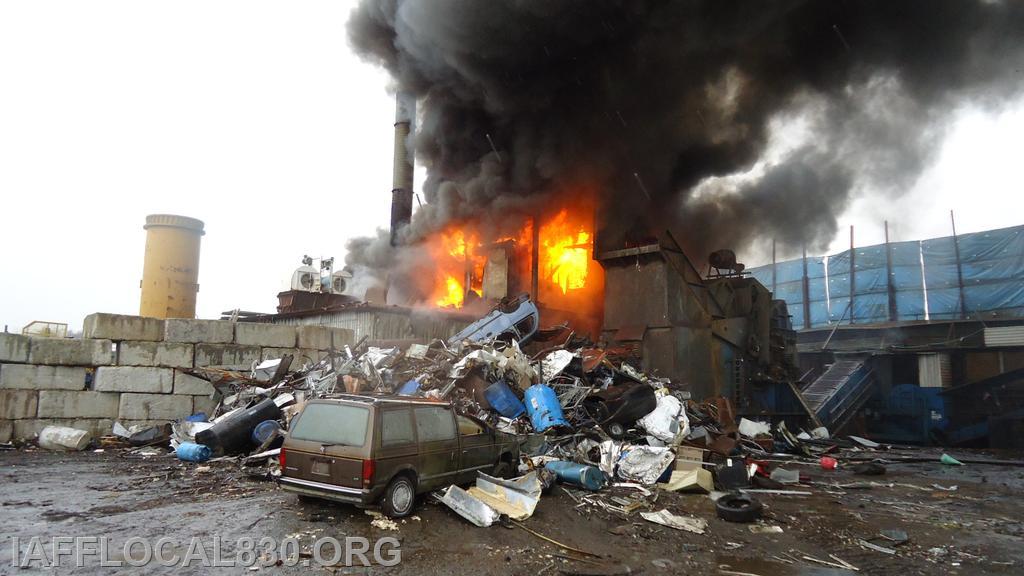 3/28/2012 Car Shredder Fire 40 Meadow Street, LaJoie's Scrap Metal