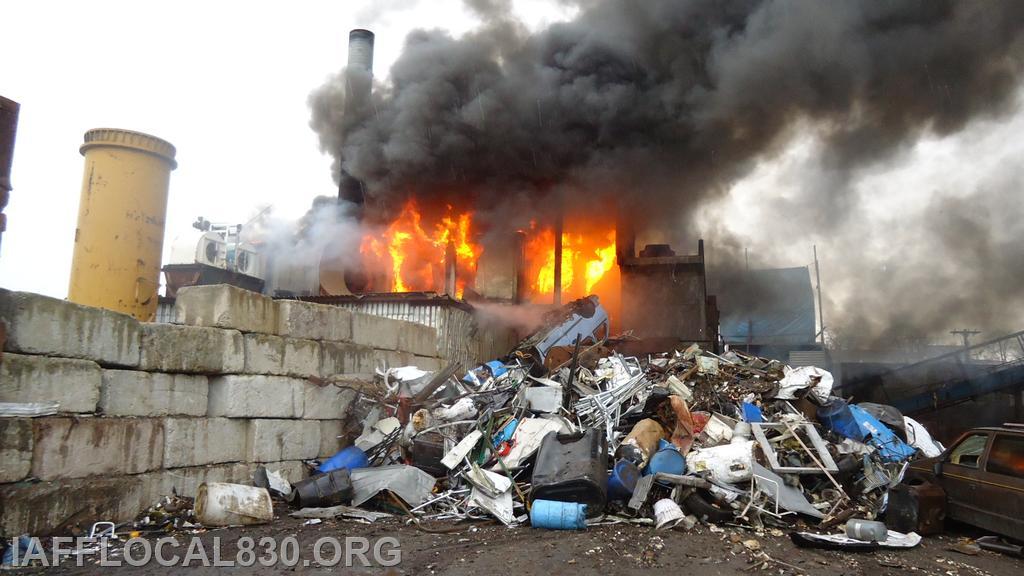 3/28/2012 Car Shredder Fire 40 Meadow Street, LaJoie's Scrap Metal