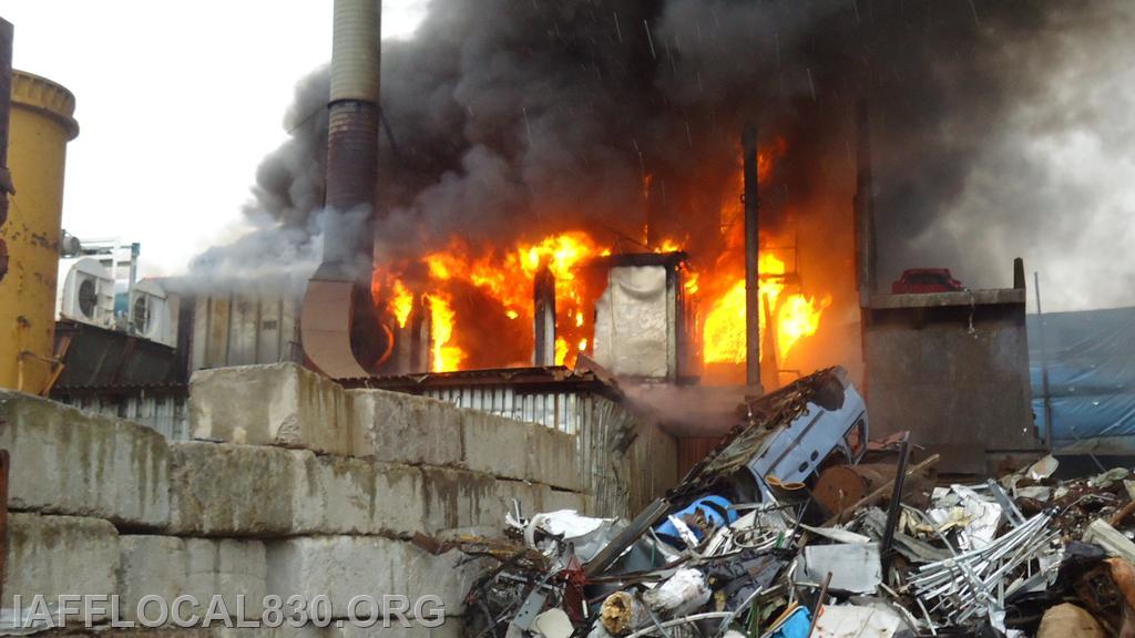 3/28/2012 Car Shredder Fire 40 Meadow Street, LaJoie's Scrap Metal
