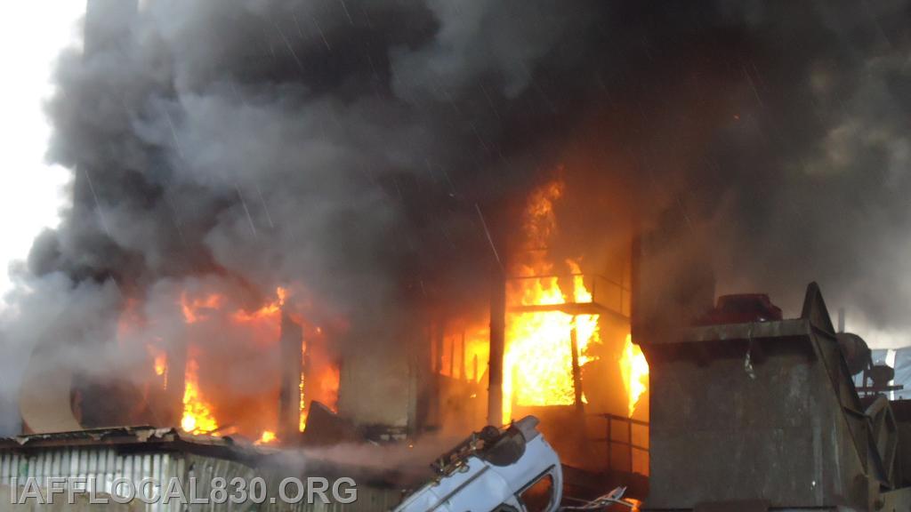 3/28/2012 Car Shredder Fire 40 Meadow Street, LaJoie's Scrap Metal