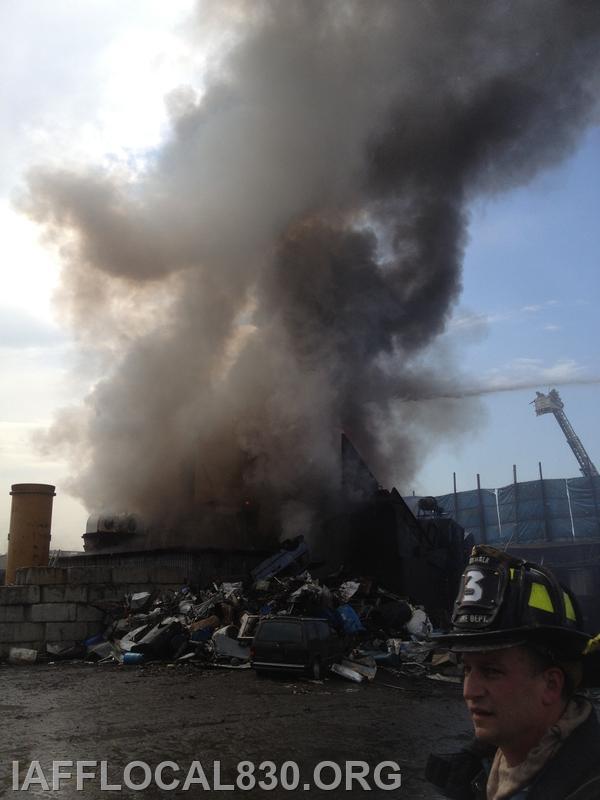 3/28/2012 Car Shredder Fire 40 Meadow Street, LaJoie's Scrap Metal
