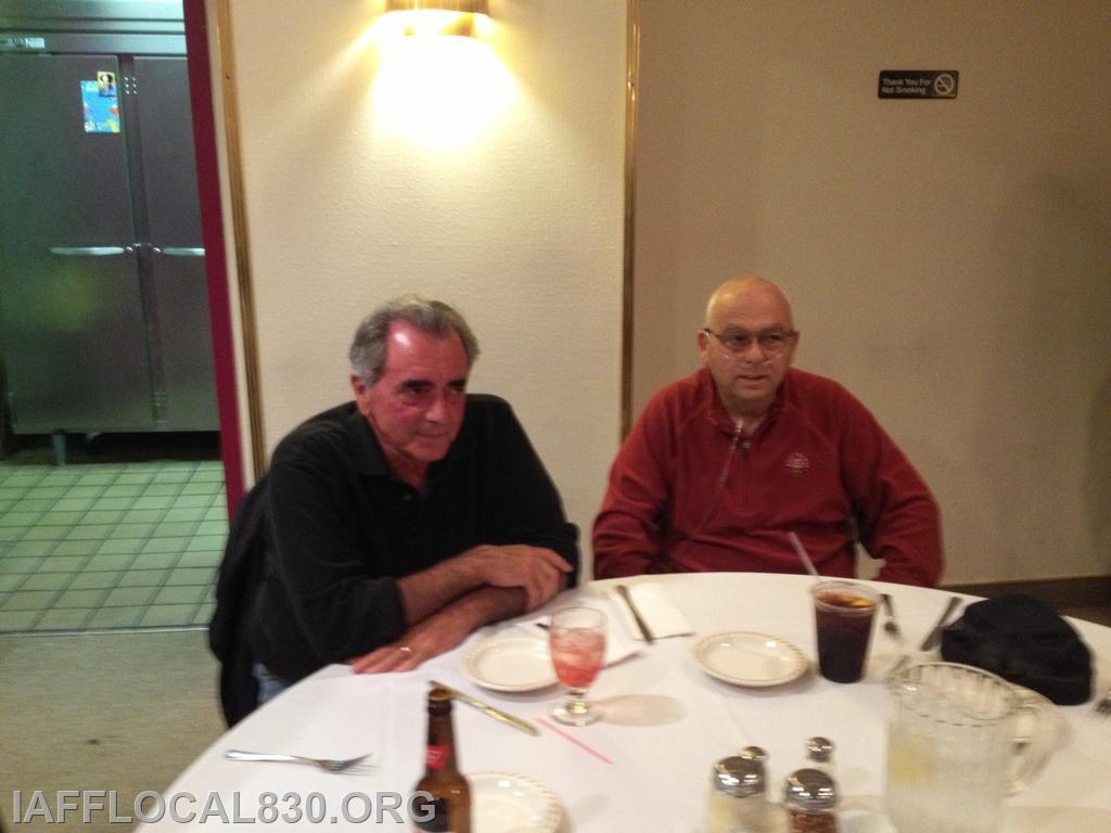 10/18/2012 Retirement Dinner
John Guaglione & John Dominick
