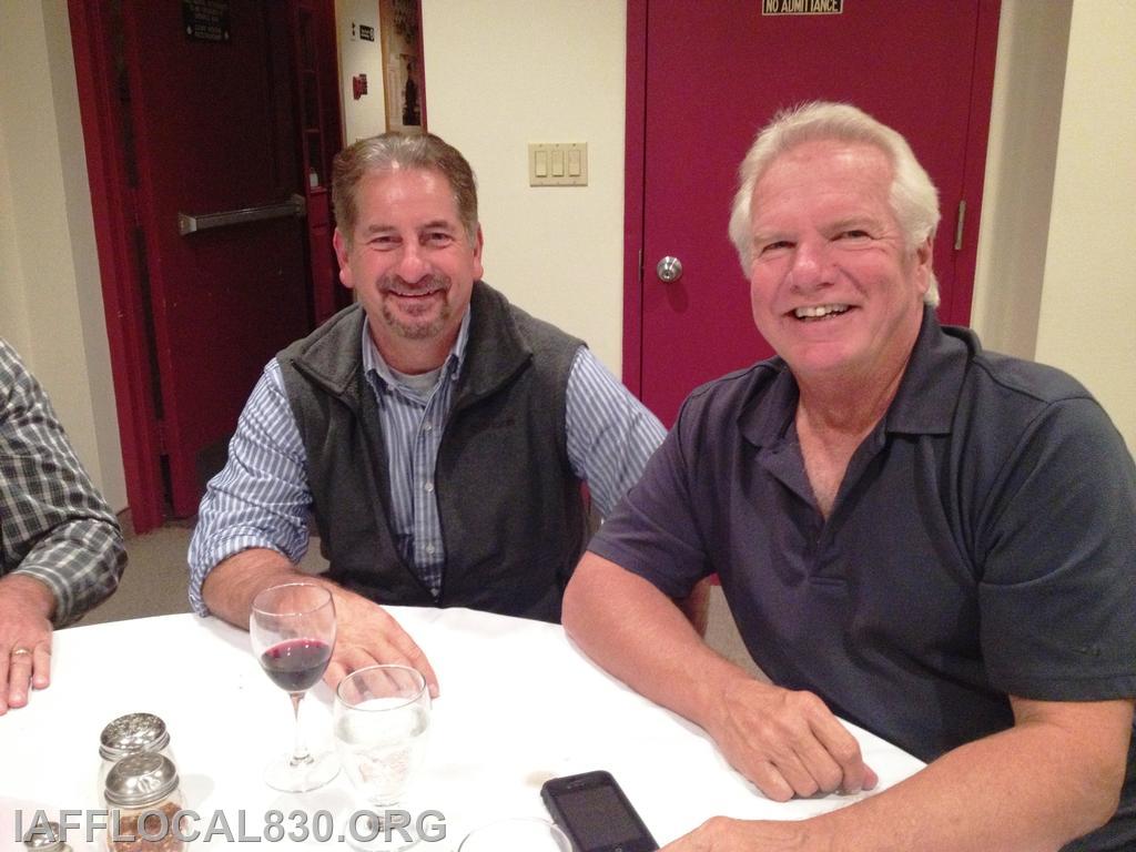 10/18/2012 Retirement Dinner
Bill Stenger & Tom Raila