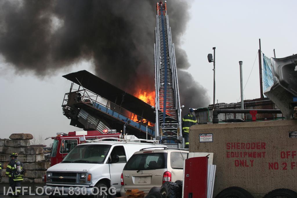 3/28/2012 Car Shredder Fire 40 Meadow Street, LaJoie's Scrap Metal