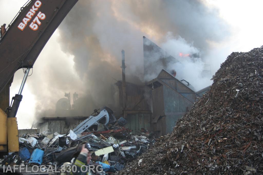 3/28/2012 Car Shredder Fire 40 Meadow Street, LaJoie's Scrap Metal