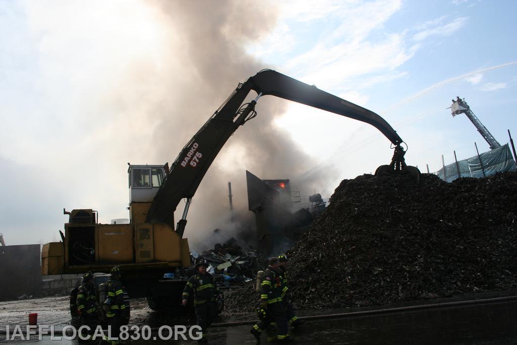 3/28/2012 Car Shredder Fire 40 Meadow Street, LaJoie's Scrap Metal