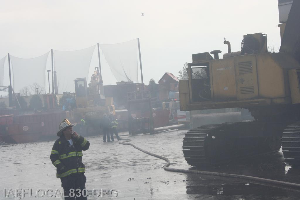 3/28/2012 Car Shredder Fire 40 Meadow Street, LaJoie's Scrap Metal