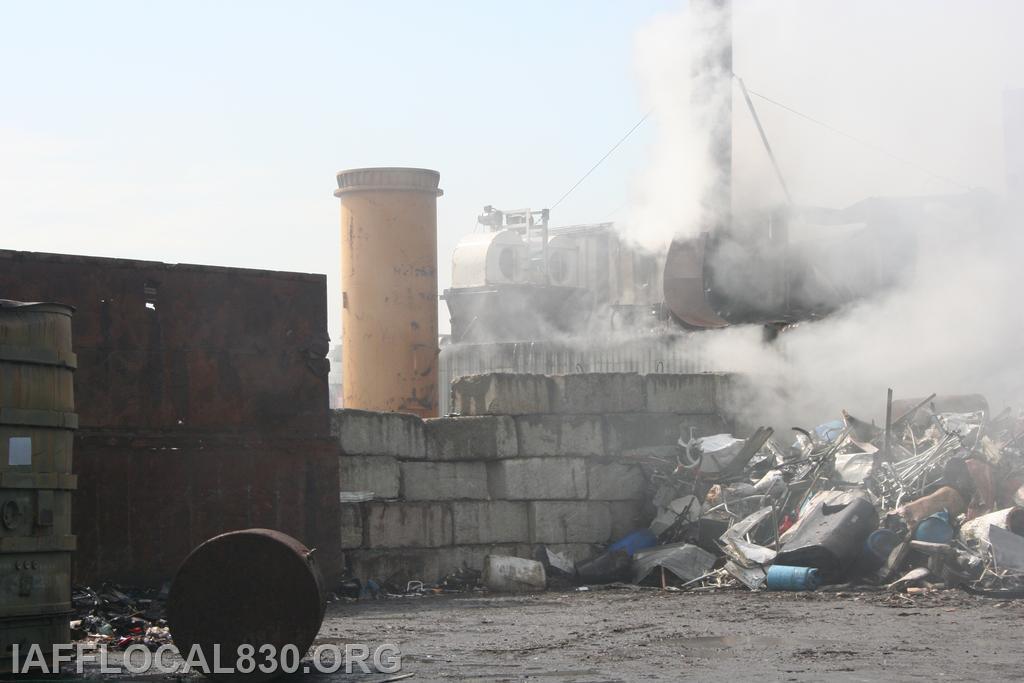 3/28/2012 Car Shredder Fire 40 Meadow Street, LaJoie's Scrap Metal