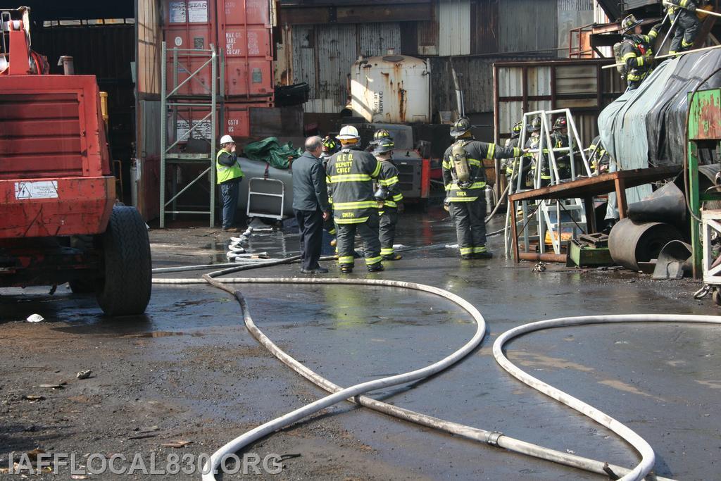 3/28/2012 Car Shredder Fire 40 Meadow Street, LaJoie's Scrap Metal