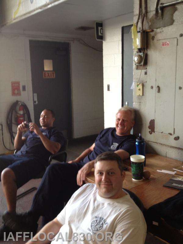 Roy Gagne, John McClester, and Paul Toth at the River