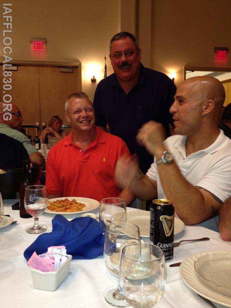 7/18/2013 Rex Morris' Retirement Dinner
Scott Rywolt, Dave Russell, & Fortunato Capomolla