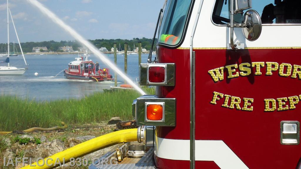 Westport Mutual Aid Water Supply Training aboard MU238