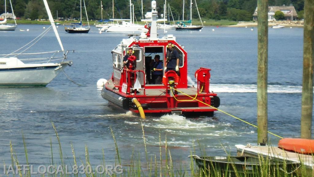 Westport Mutual Aid Water Supply Training aboard MU238