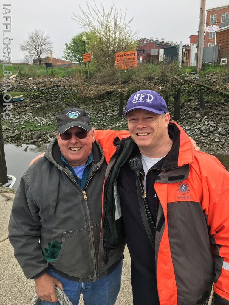 5/1/2017 Moving the Sheffield Island dock
Bill Zombar & Scott Rywolt