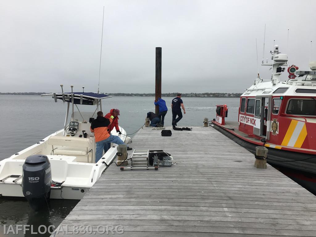 5/1/2017 Moving the Sheffield Island dock