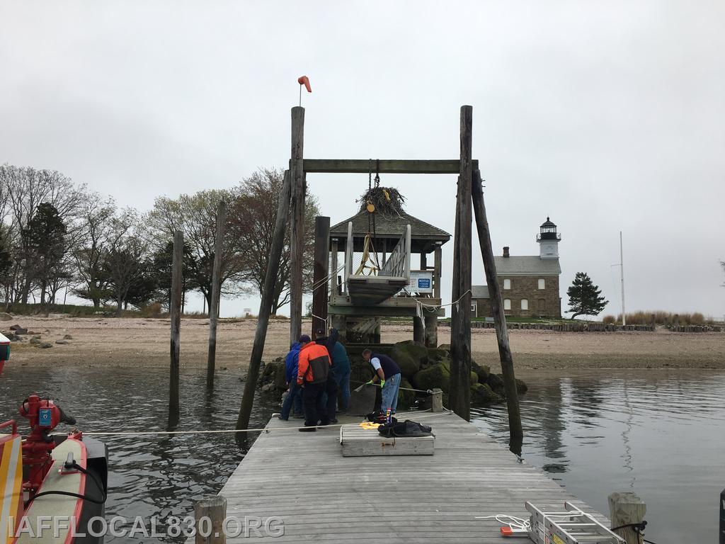 5/1/2017 Moving the Sheffield Island dock