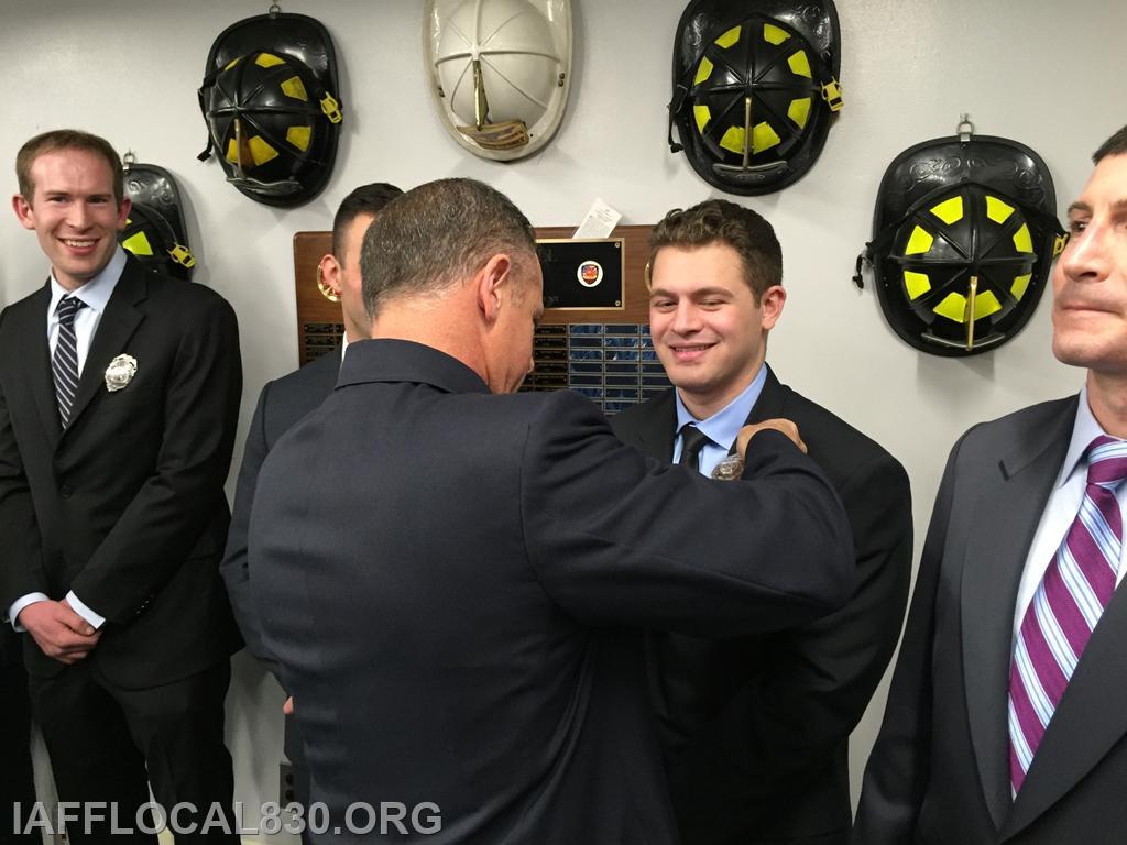 1/26/2018 Kevin Mossop sworn into Westport FD (short lived prior to Norwalk FD)