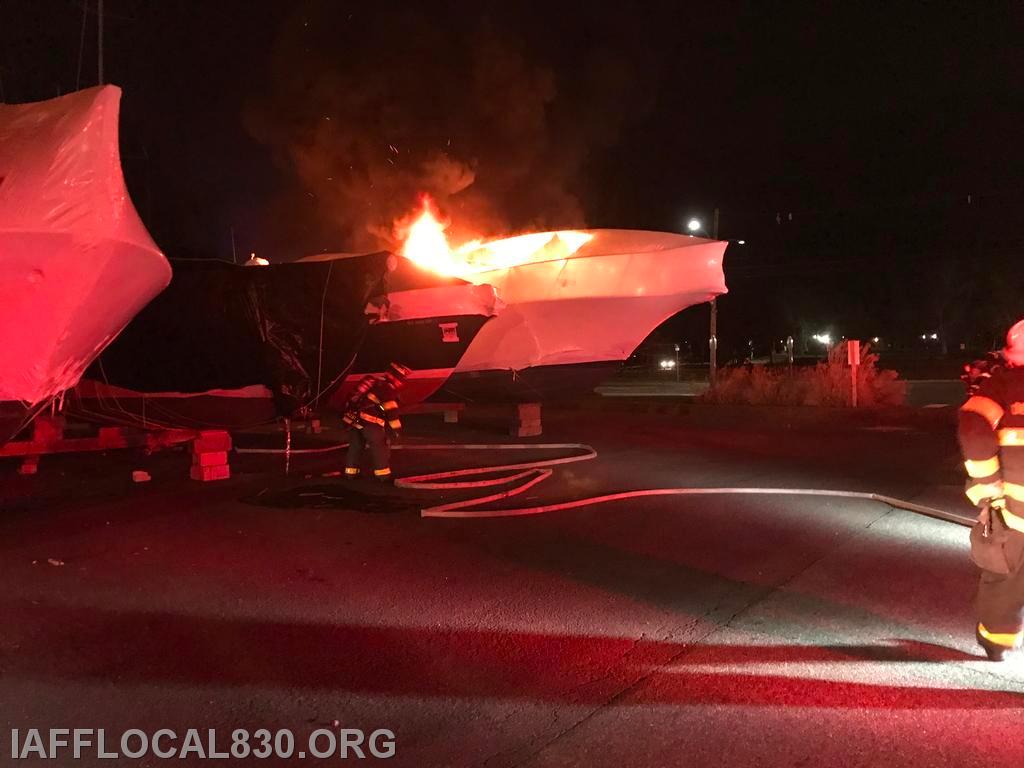 1-7-2019 Boat fire