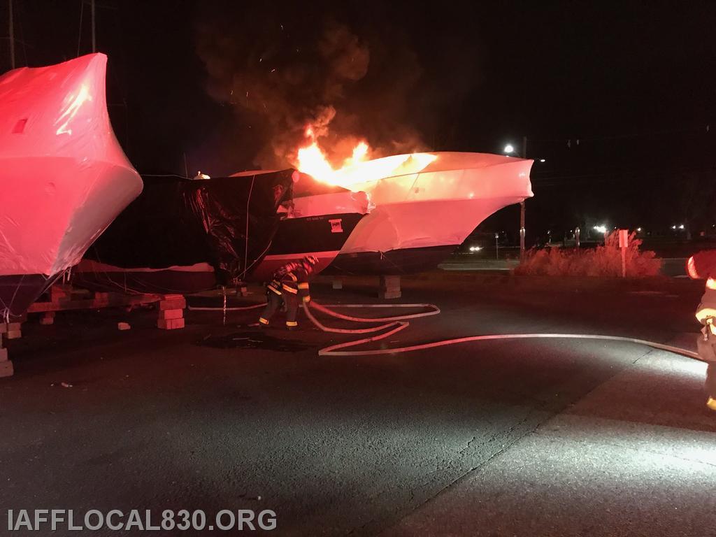 1-7-2019 Boat Fire