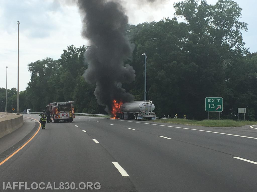 8/31/2016 I-95 Gasoline tanker fire.