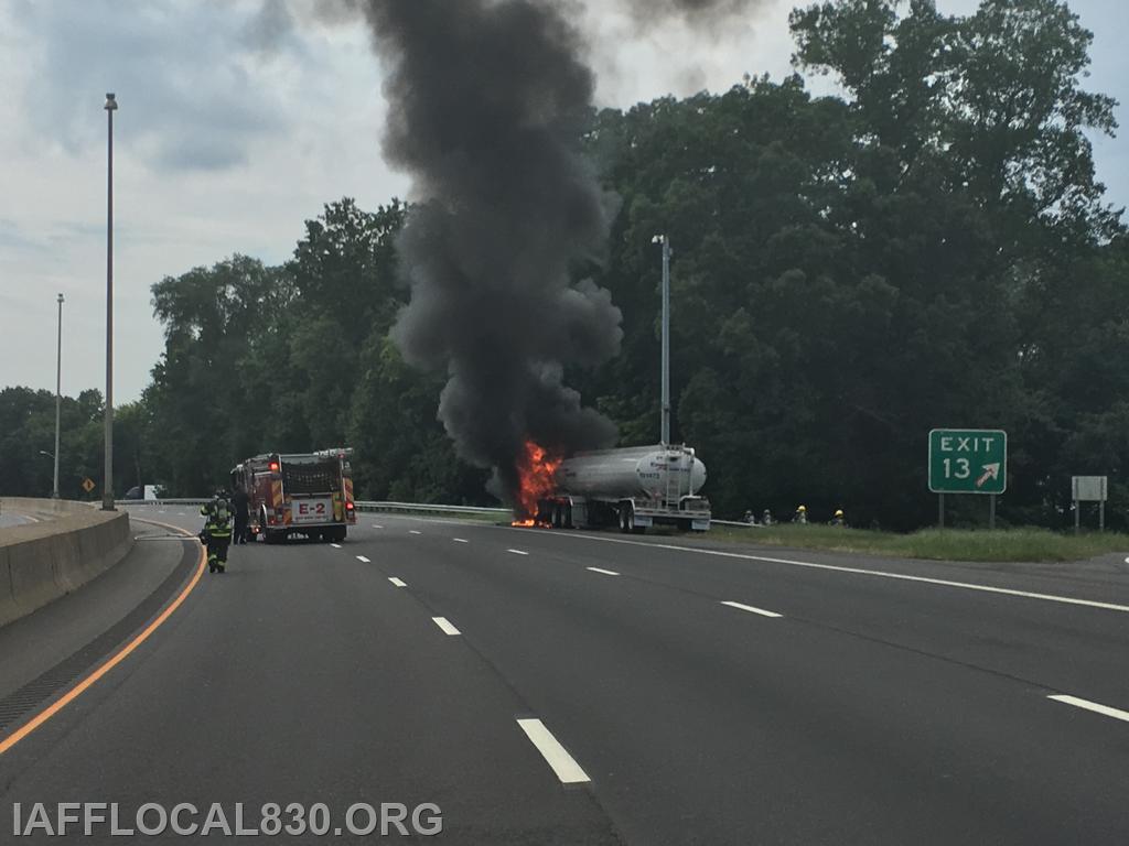 8/31/2016 I-95 Gasoline tanker fire.