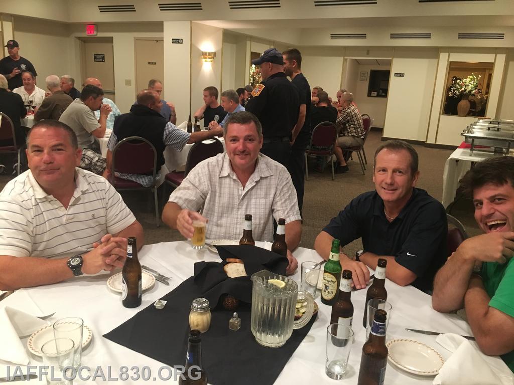 9/22/2016 Retiree Dinner
Tim Morrissette, Chris Hansen, Adam Tyrell, & Steve Papapopoulos
